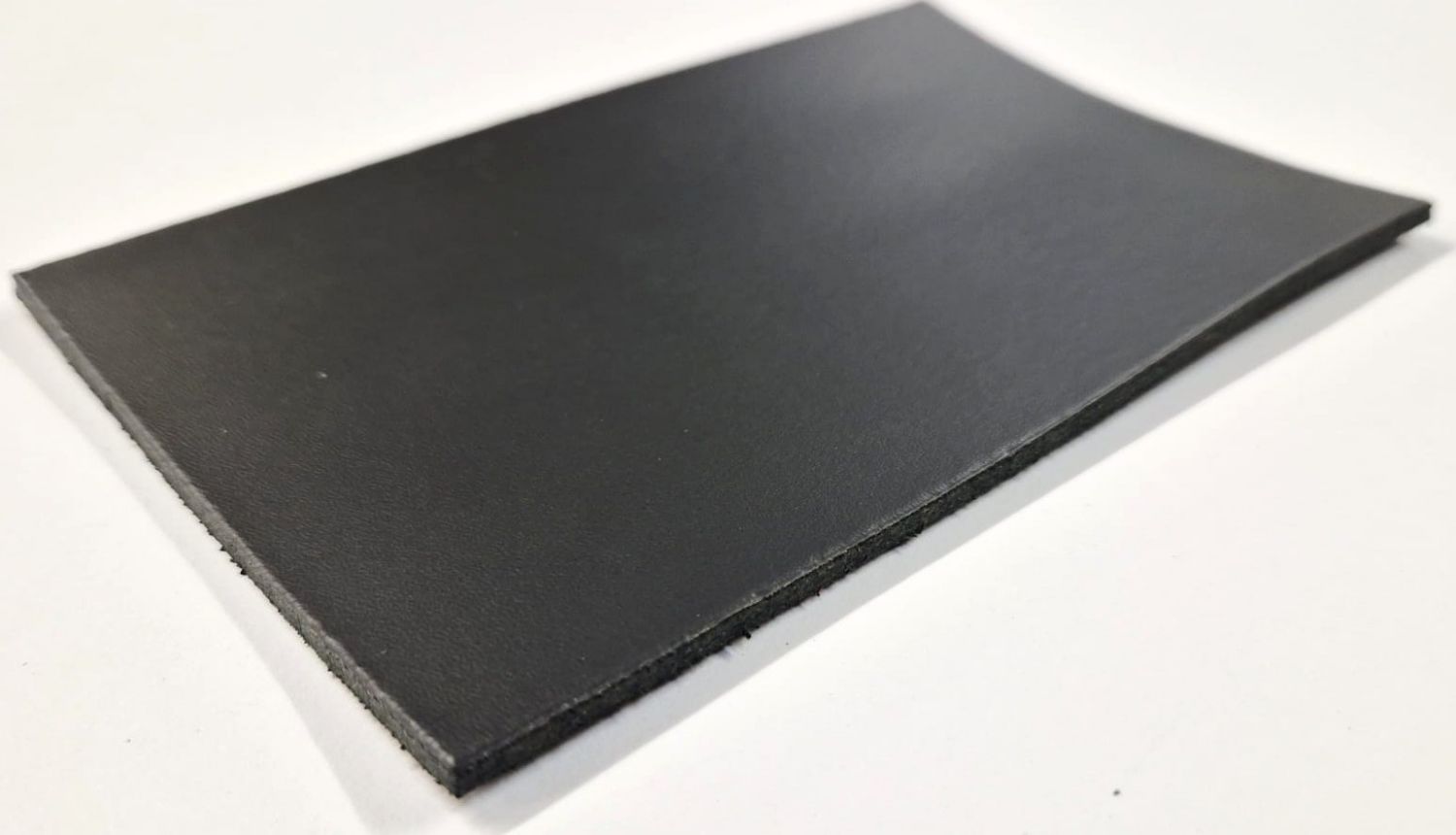 Leather Rectangle - 3 Sizes & Various Colours (88mm x 142mm / Grey)